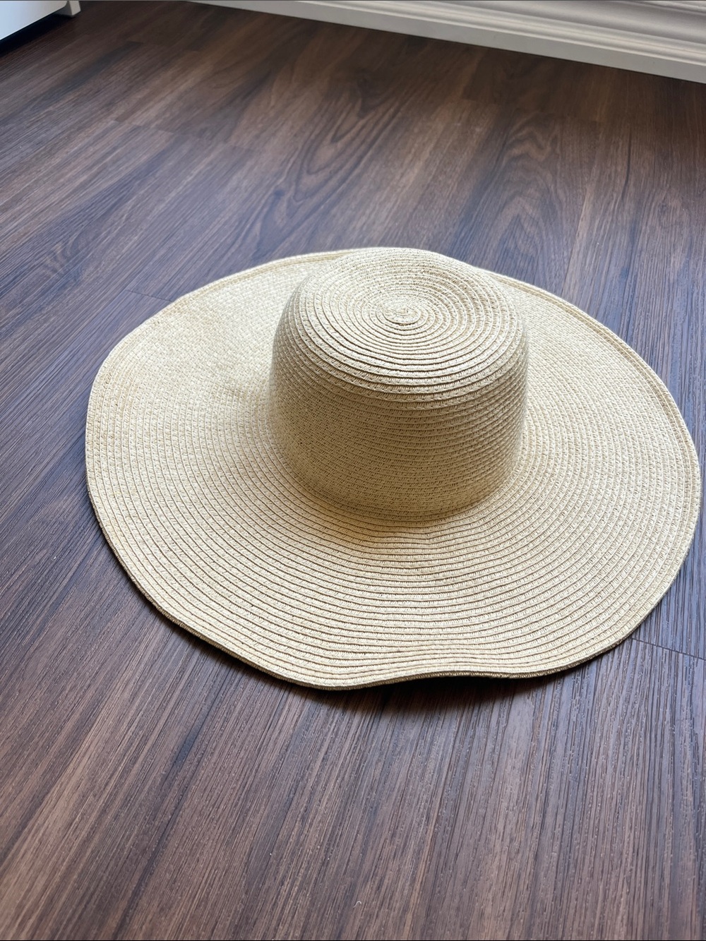 J. Crew | Beige Straw Floppy Sun Hat